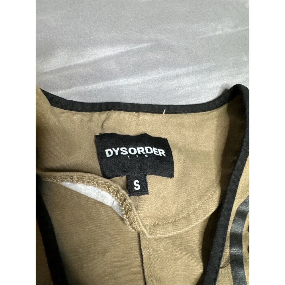 BATTLE VEST & SHORTS DYSORDER PAINTED 8 POCKETS‎ ZIP UP FRONT STRAPS BROWN!
